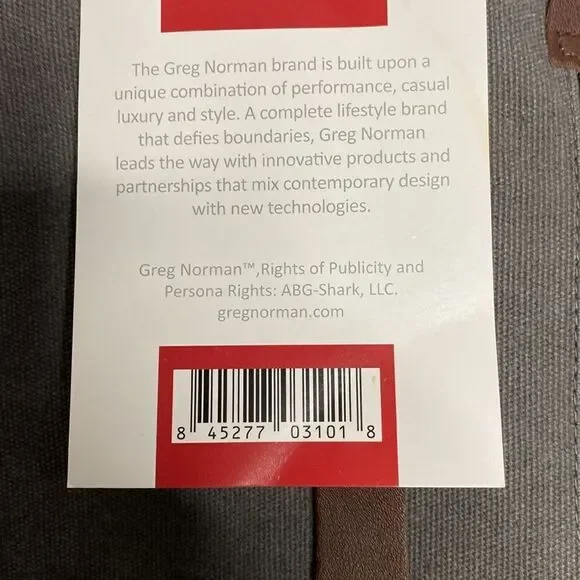 Greg Norman The Refined Traveler Dark Gray Duffel Bag NWT - Picture 3 of 6